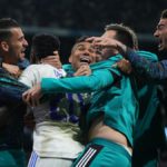 UCL: Real Madrid produce stunning comeback to beat Man City to reach final MADRID, SPAIN - MAY 04: Vinicius Junior of Real Madrid celebrates with team mates after Rodrygo of Real Madrid (not pictured) scores their sides second goal during the UEFA Champions League Semi Final Leg Two match between Real Madrid and Manchester City Image credit: Getty Images
