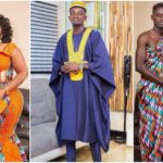 Photos of Kwadwo Nkansah Lil Win and his wife Maame Serwah. Source: Lil Win Read more: https://yen.com.gh/entertainment/celebrities/207540-lil-win-5-beautiful-photos-as-actor-marries-baby-mama-in-traditional-wedding/