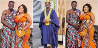 Photos of Kwadwo Nkansah Lil Win and his wife Maame Serwah. Source: Lil Win Read more: https://yen.com.gh/entertainment/celebrities/207540-lil-win-5-beautiful-photos-as-actor-marries-baby-mama-in-traditional-wedding/