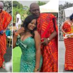A wedding couple from Kumasi has gone viral Photo source: @delyn_wedding