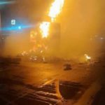 Cargo truck fully loaded with eggs burnt down on Achimota-Pokuase road Cargo truck