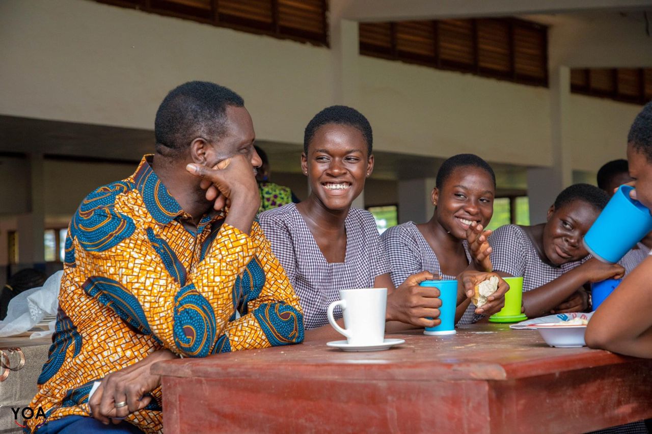 Education Minister dines with students of Afua Kobi Ampem Girls SHS