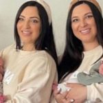 Identical twins give birth to sons on same day – and they weigh exactly the same Jill and Erin say they've grown up doing everything together (Image: Purdom Family)