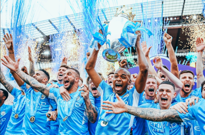 Manchester City celebrate title