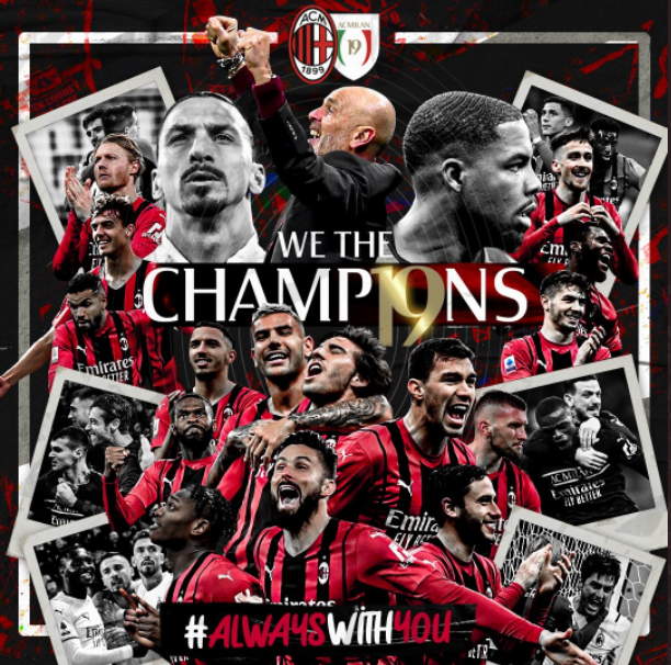 AC Milan celebrate title