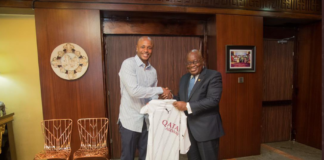 Andre Ayew and President Akufo Addo