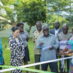 Late Forestry Commission CEO, Kwadwo Owusu Afriyie in the company of Fasoh Multi Services Limited Officials.