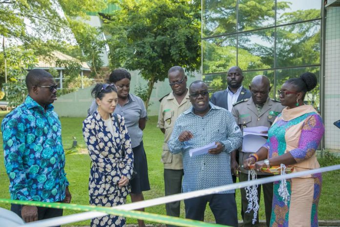 Late Forestry Commission CEO, Kwadwo Owusu Afriyie in the company of Fasoh Multi Services Limited Officials.