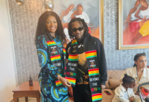 Kendrick Lamar and Deputy Director Diaspora Affairs, Dr. Nadia Musah