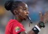 Salima Mukansanga is the first woman to referee a match at the finals of the Africa Cup of Nations