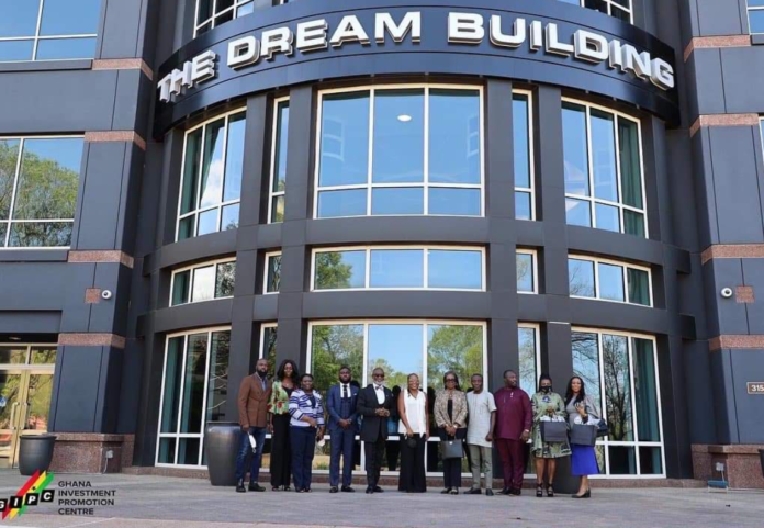 The Ghana Investment Promotion Centre (GIPC) CEO, Yofi Grant, led a delegation from Ghana to visit and tour Tyler Perry Studios