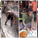 Phone thief made to clean gutter, fed and given new clothes