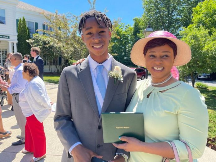 Adwoa Safo's son graduates from a US school source: Adwoa Safo's facebook page