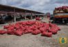 The onion sellers were moved to Adjen Kotoku in 2021 Source: Presidency