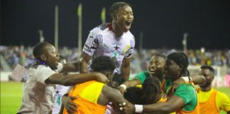 Black Stars celebrate