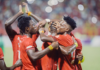 Asante Kotoko players celebrate
