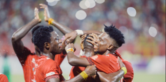 Asante Kotoko players celebrate