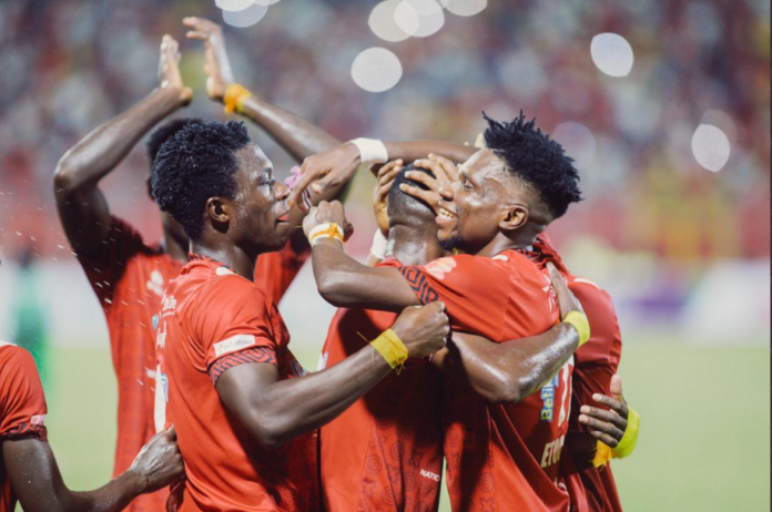 Asante Kotoko players celebrate
