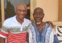 Prosper Narteh Ogum with father