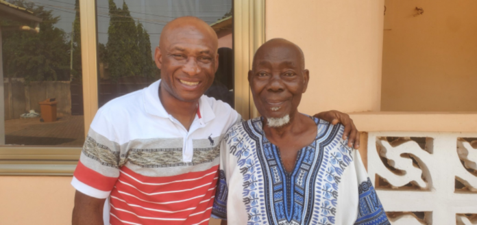 Prosper Narteh Ogum with father