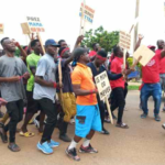 Irate Navrongo youth demonstrate over uncompleted stadium