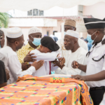 Ghanaian journalist buries wife amidst tears