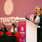 Ms. Doreen Bogdan-Martin, Director of BDT, presenting the Telecommunications Development Report