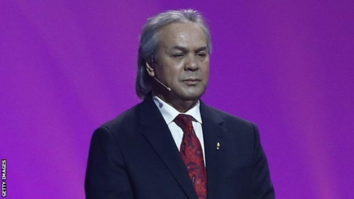 Rabah Madjer was part of the draw ceremony for 2022 World Cup finals. Image Source: Getty Images