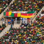 Officials said around 50,000 people tried to attend the match on Monday