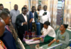 Rev John Ntim Fordjuor visited some students on admission