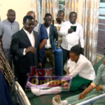 Rev John Ntim Fordjuor visited some students on admission
