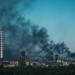 Smoke rises above the eastern Ukrainian city of Severodonetsk which is now believed to be mostly under Russian control. PC: GETTY IMAGES