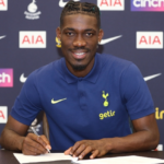 Tottenham sign Yves Bissouma on four-year deal Yves signs for Spurs/ Credit @SpursOfficial Twitter