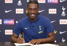 Yves signs for Spurs/ Credit @SpursOfficial Twitter