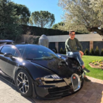 Cristiano Ronaldo's £1.7m Bugatti Veyron Image Source: @Cristiano Ronaldo / Twitter
