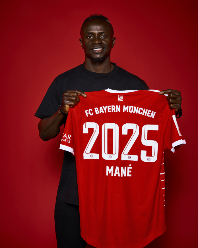 Sadio Mane PC: @FC Bayern Munich/ Twitter