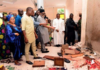 Ondo state Governor Rotimi Akeredolu (3rd L) called the killings a "vile and satanic attack. Credit: AFP