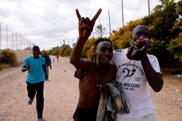 More than 100 migrants made it into the enclave, Spanish officials said/Credit: Getty Images