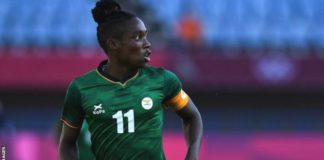 Barbra Banda plays for a club in China but is reported to be set for a move to Spain