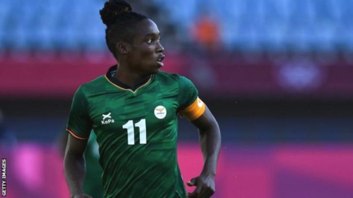 Barbra Banda plays for a club in China but is reported to be set for a move to Spain
