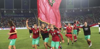 Morocco celebrate their historic Women's World Cup qualification in front of a packed house in Rabat