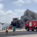 Passengers rescued after a plane crush