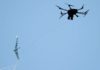 FORTEM TECHNOLOGIES Image caption: A drone interceptor capturing a fixed wing drone