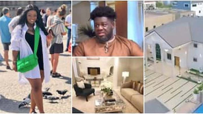 Photos of Bullhaus and Jackie Appiah's mansion. Credit: UTV/jackieappiah (Instagram)