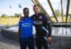 Andy Yiadom with Reading manager, Paul Ince