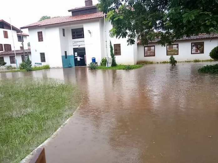 Mensah Sarbah Hall and other areas were affected by the flood source: #OpemsuoRadio