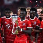 Mane opens Bayern account in German Super Cup triumph Bayern Munich celebrate