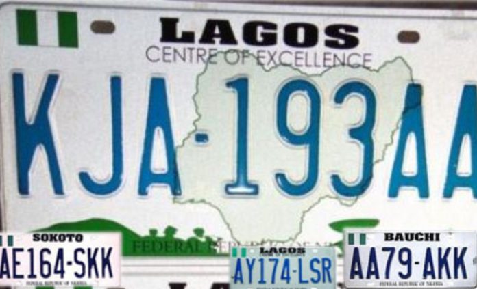 Special number plates / Credit: VANGUARD NEWS