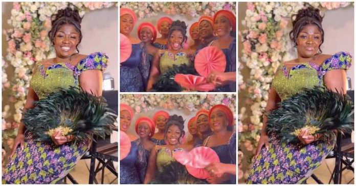 Tracey Boakye and her bridesmaids. Photo Source: @menscookgh