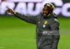 BERLIN, GERMANY - DECEMBER 18: (BILD ZEITUNG OUT) assistant coach Otto Addo of Borussia Dortmund gestures during the Bundesliga match between 1. FC Union Berlin and Borussia Dortmund at Stadion An der Alten Foersterei on December 18, 2020 in Berlin, Germany. (Photo by Mario Hommes/DeFodi Images via Getty Images)